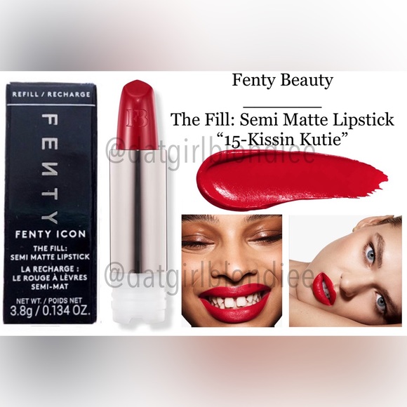 Fenty: The Fill Semi-Matte Lipstick (15-Kissin’ Kutie) - Picture 1 of 3